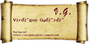 Virágos Győző névjegykártya